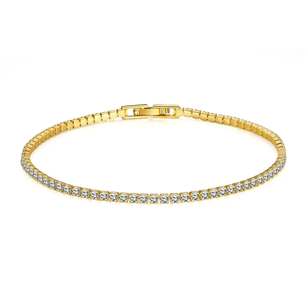 Bracelet tennis en argent pour femme