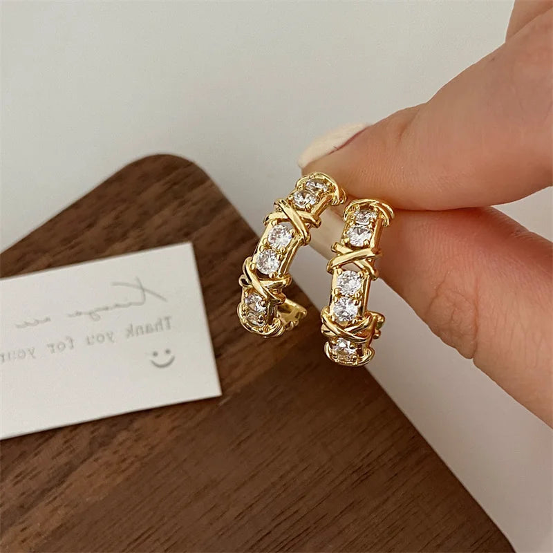 Boucle d'oreille à tige pour femme