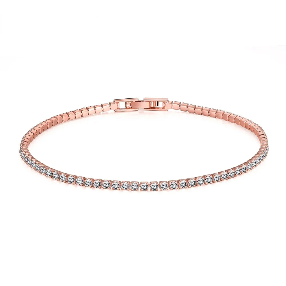 Bracelet tennis en argent pour femme