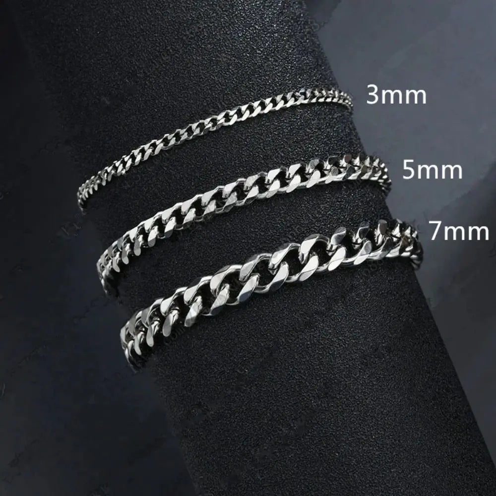 Bracelet tendance en acier inoxydable pour homme et femme