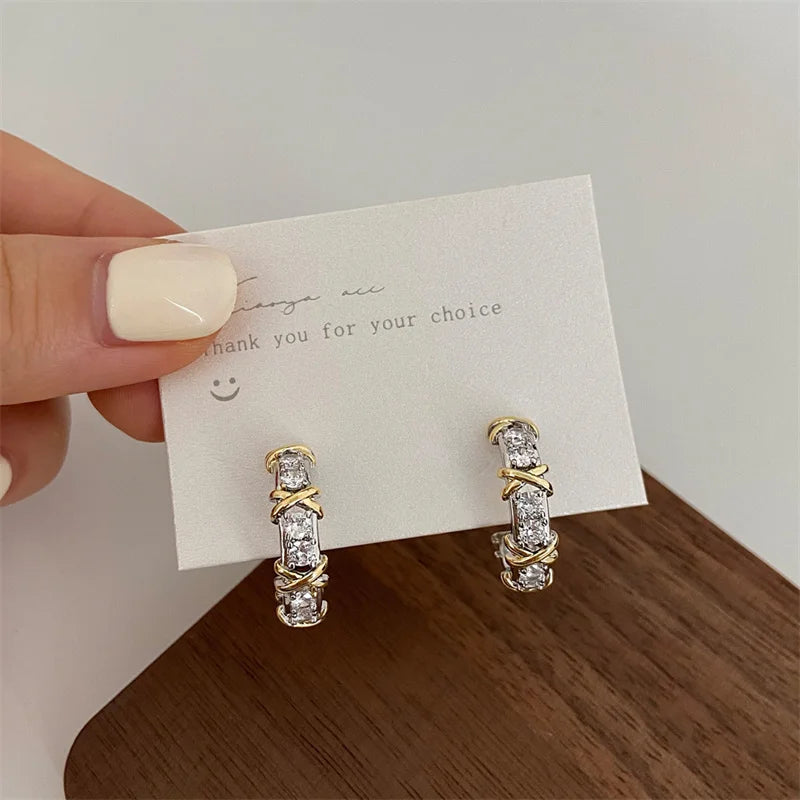 Boucle d'oreille à tige pour femme