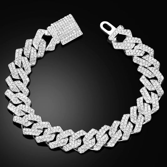 Bracelet en chaîne cubaine pour homme et femme