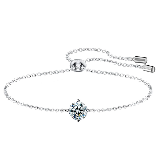 Bracelet ajustable en argent pour femme