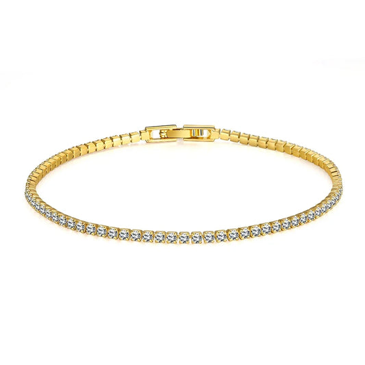 Bracelet tennis en argent pour femme