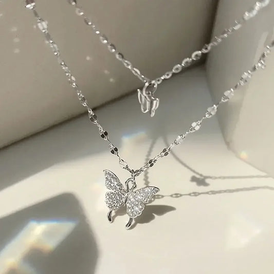 Collier papillon pour femme