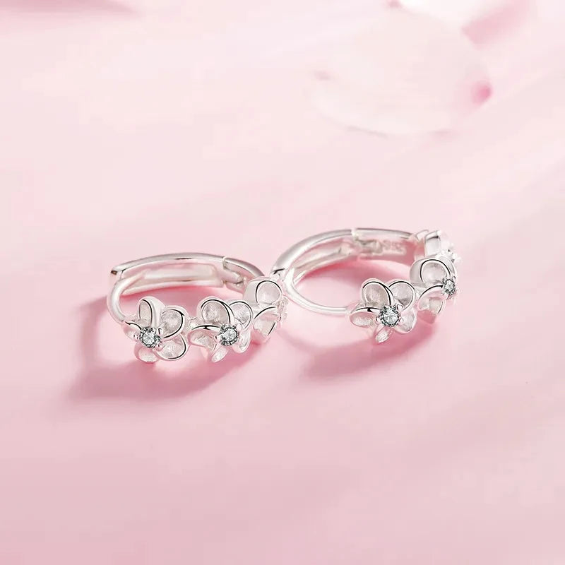 Boucles d’oreille à l’aiguille en argent sterling 925