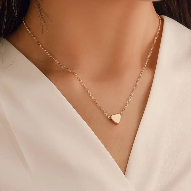 Collier coeur pour femme | Plaqué or